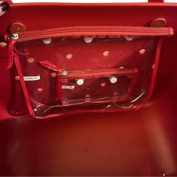 NWT Bogg Bag Original Tote color Ugly Red Sweater - Picture 9 of 11